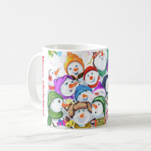 Café Feliz Presente de Neve da Caneca de Natal