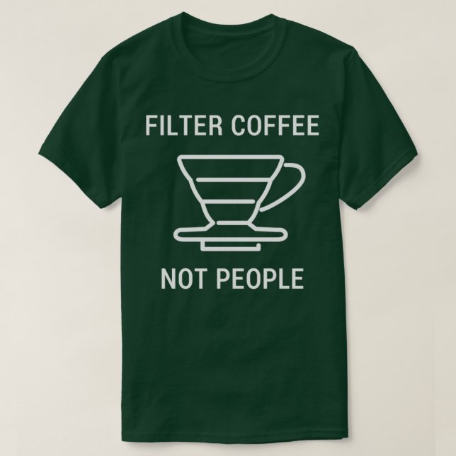 Café Filtro Não Pessoas Baristas Mulheres Camisa (Frente do Design)