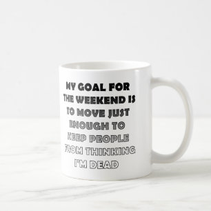 Café Fim De Semana Preguiçoso Cachorro Ou Caneca de via