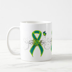 Café Fita de Teto e Verde limão com caneca de Borboleta