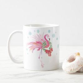 Café Flamingo Rosa-Rosa, Única Caneca de Natal Tropical