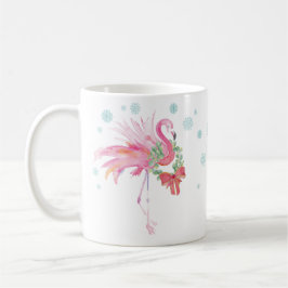Café Flamingo Rosa-Rosa, Única Caneca de Natal Tropical