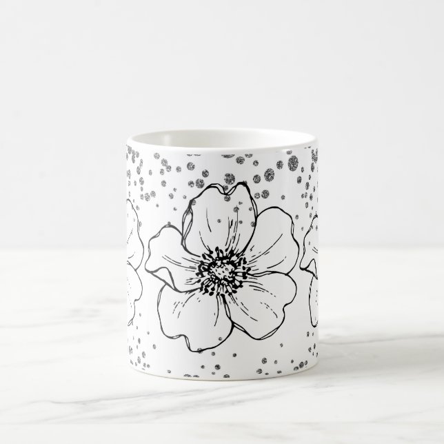 Café floresça bebê floresça Presente de Caneca com Bril (Centro)