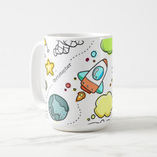 Café Foguetes de espaço para astronautas, caneca person