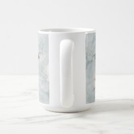 Café Folhas de outono caneca branca clássica de 15