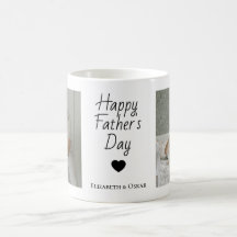 Foto da caneca do dia do pai com nomes de crianças