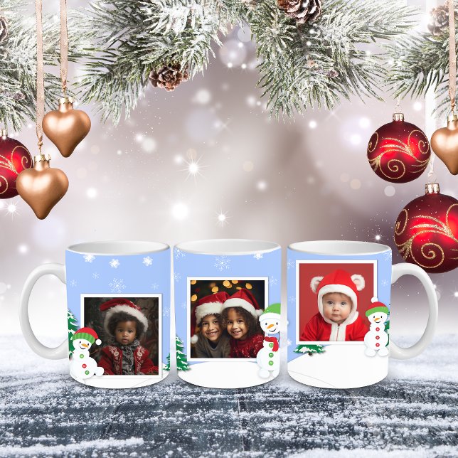 Café Foto personalizável de caneca de Natal, 11 oz (Criador carregado)
