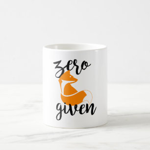 Café Fox zero dado - branco caneca do clássico de 11