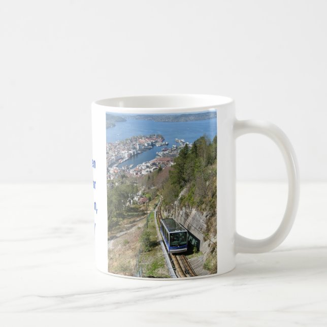 Café Funicular na caneca de Bergen (Direita)