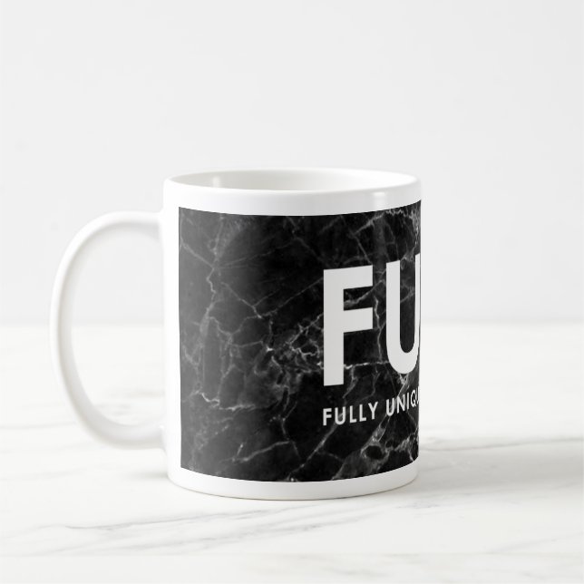Café FUNK - caneca de mármore preta agora da (Esquerda)