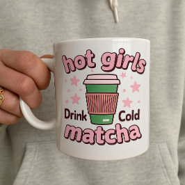 Café Garotas Quentes bebem Matcha Caneca de Matcha Cane