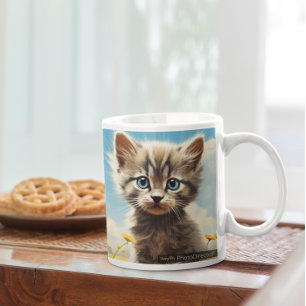 Café Gatinho de corte versão 15 caneca