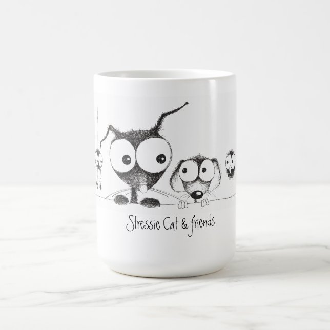 Café Gato de Stressie & caneca dos amigos (Centro)