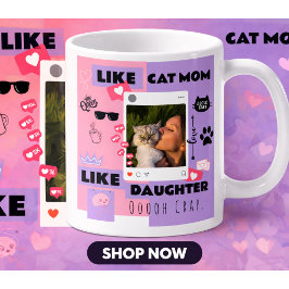 Café Gato engraçado CANECA DE PRESENTE PARA GATOS MÃE G