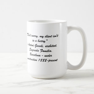 Café Gaudi - Sagrada Familia, caneca de Barcelona