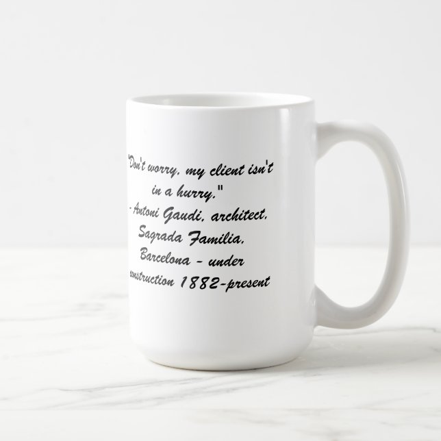 Café Gaudi - Sagrada Familia, caneca de Barcelona (Direita)