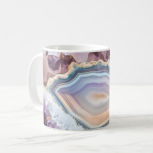 Café Geode Cristal Caneca de Morfologia de Cor de Fot
