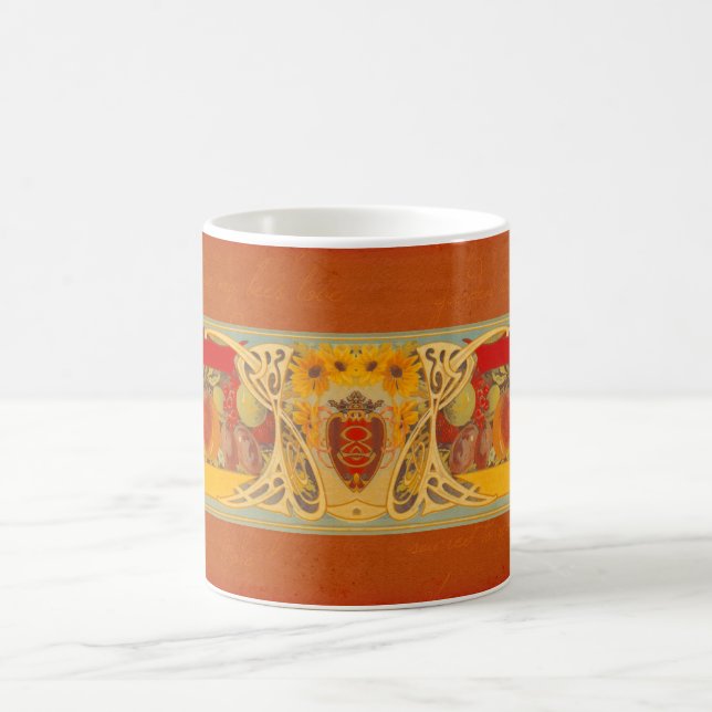 Café Girassol de Tuscan e caneca personalizados do (Centro)