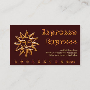 Café Gold Sun Recompensa Punch Fidelidade