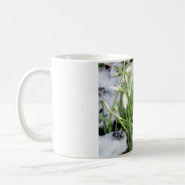Café Gotas De Neve Na Caneca De Neve
