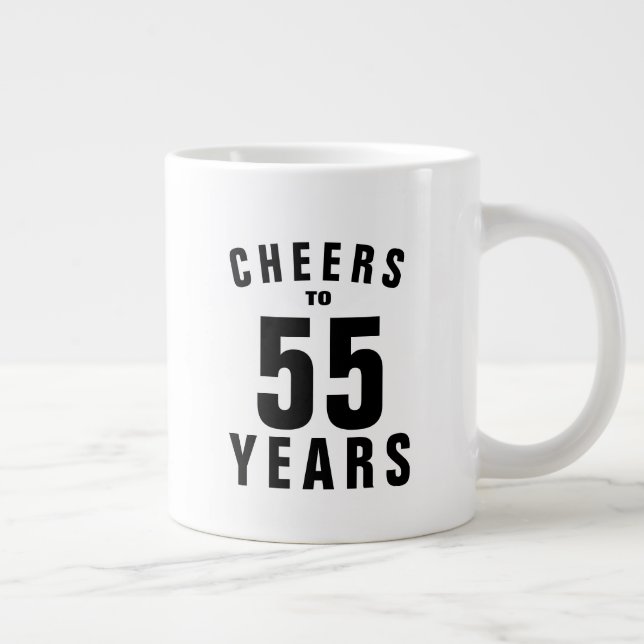 Café Grande 55º presente de caneca de aniversário para ele ou  (Direita)