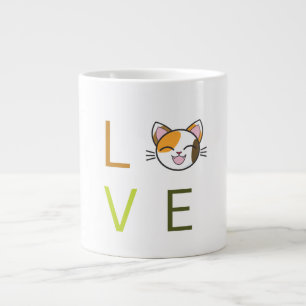 Café Grande A caneca de cerâmica "amorosa"