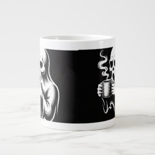 Café Grande Arte de Caneca de Fantasma – Halloween Assustadora