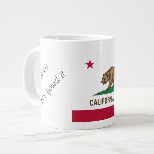Café Grande Bandeira de Califórnia e caneca da divisa