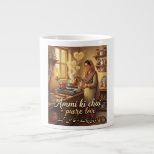 Café Grande Caneca Ammi Ki Chai Presente de Amor de Mãe Desi