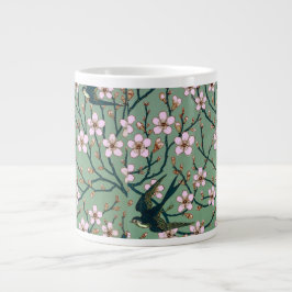 Café Grande Caneca Andorinhas e Flores de Amendoeira de Walter