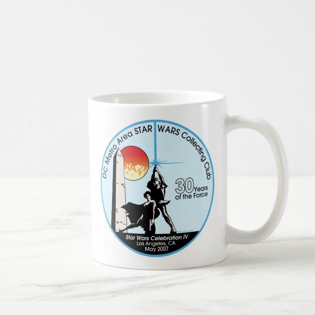 Café Grande caneca branca de DCSWCC C4 (Direita)