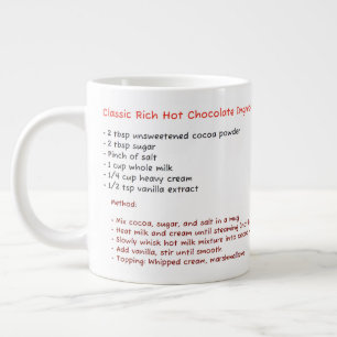 Café Grande Caneca Clássica de Micro-ondas (Receita de Chocola