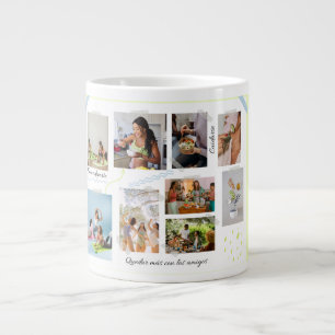 Café Grande Caneca Colagem de Amigos Caneca de Memória Perso