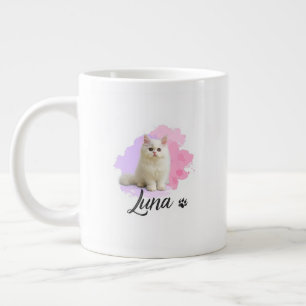 Café Grande Caneca com Arte de Gato Fofo – Presente para Amant