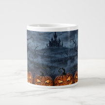 Caneca com Desenho de Halloween