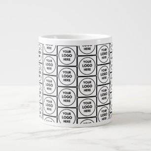 Café Grande Caneca com design de imagem de logotipo personaliz