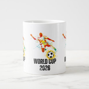 Café Grande Caneca Comemorativa Copa do Mundo de Futebol 2026