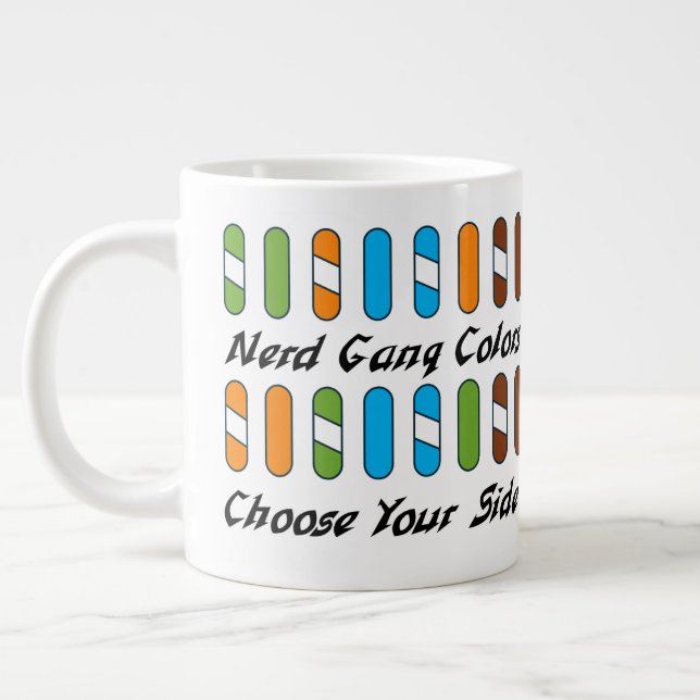 Café Grande Caneca Cores de Fiação de Comunicações (Esquerda)