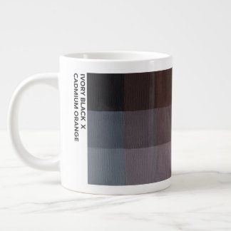 Café Grande Caneca de 600 ml Ivory Black x Cadmium Orange