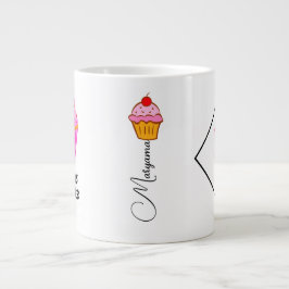 Café Grande Caneca de 600ml Segura para Micro-ondas para Bolos