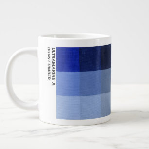 Café Grande Caneca de 600ml Ultramarino x Umber Queimado