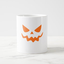Café Grande Caneca de Abóbora de Halloween – Laranja Fofo e Fe