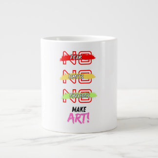 Café Grande caneca de arte faça