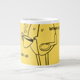 Café Grande Caneca de Caneca de Citação Inspiradora “Quando Vo