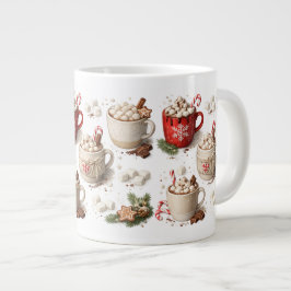 Café Grande Caneca de Chocolate Quente de Natal
