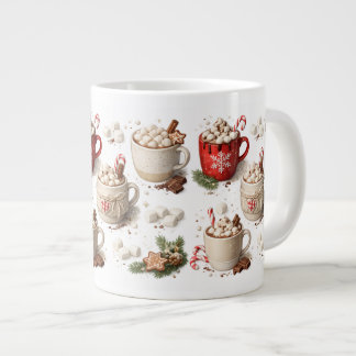 Café Grande Caneca de Chocolate Quente de Natal