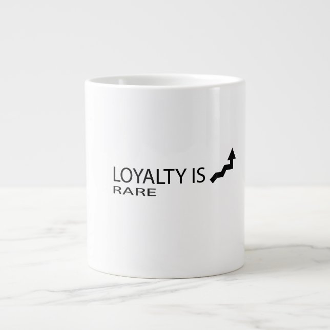 Café Grande Caneca de citação em negrito  (Frente)
