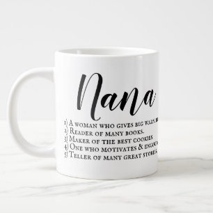 Café Grande Caneca de descrição de Nana com imagem