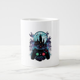 Café Grande Caneca de Design de Gamer de Terror do Castelo Ass