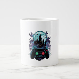 Café Grande Caneca de Design de Gamer de Terror do Castelo Ass